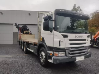 Scania P380 8x4 - manual gearbox- HIAB 166 es-5 HIPRO with remote controle