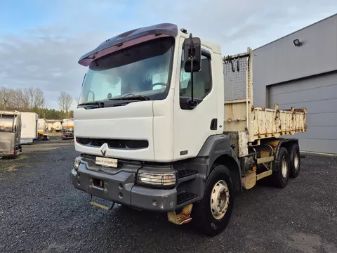 Renault Kerax 420 6X4 - BENNE - AIRCO - RIDELLES